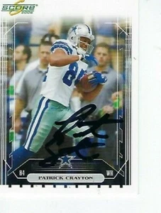 PATRICK CRAYTON SIGNED 2006 SCORE #77 - DALLAS COWBOYS - Picture 1 of 1