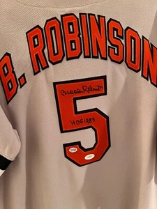 BROOKS ROBINSON Signed Autographed Jersey JSA AUTHENTICATION - Picture 1 of 6