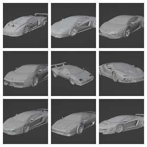 3d Printed (L) 1/43 Scale Cars hundreds of models