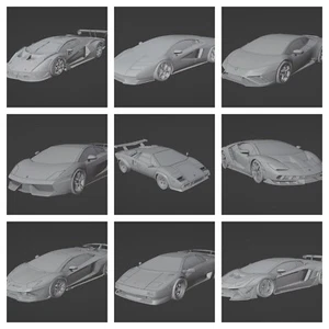 3d Printed (L) 1/87 Scale Cars hundreds of models - Bild 1 von 552