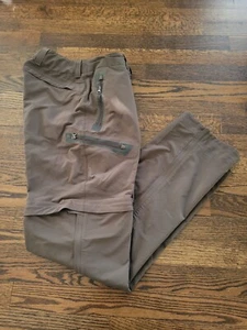REI Brown Convertible Zip Off Pants Men's Size Medium (30 x 34L) See Pictures  - Picture 1 of 13