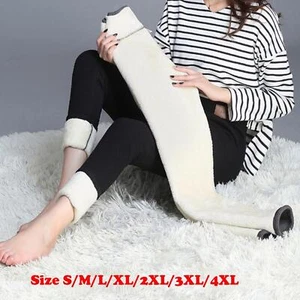 Fleece Lined Leggings Compression Pants Seamless Trousers Skinny Tights - Picture 1 of 40