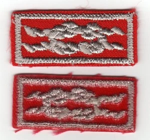 Distinguished Commissioner Service Award Knot, Red Weave, Clear Plastic Backing - Picture 1 of 1