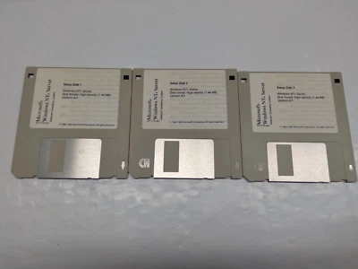 Microsoft Windows NT Server 4.0  disk 1, 2, 3- disk only - Image 1 of 3