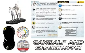 GANDALF UND SHADOWFAX 034A +034B Herr der Ringe Die zwei Türme LotR HeroClix - Bild 1 von 1