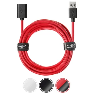 JuicEBitz® USB 2.0 męski na żeński przedłużacz przewód szybkiego ładowania transferu danych - Zdjęcie 1 z 36