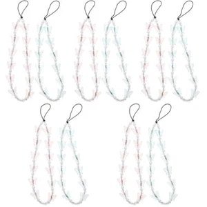 Set of 5 Anti-slip Chain Mobile Phone Decoration Girl Butterfly Cell Lanyard - Zdjęcie 1 z 12