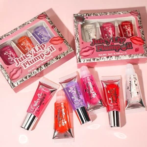 3 Stück Frauen Lip Glaze Lipgloss Lippenöl flüssiger Lippenstift erhältlich in A und B Sets - Bild 1 von 18