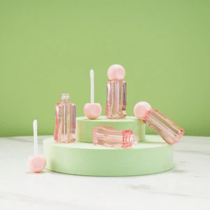 3ml Pink Irregular Shaped Lip Gloss Bottle Diy Empty Cosmetic Container - Picture 1 of 6