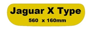 JAGUAR X TYPE REAR SHAPED NUMBER PLATE 560 X 162 MM HAND MADE 1ST CLASS ROYAL - Picture 1 of 1