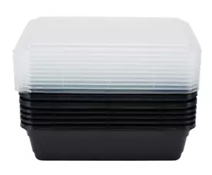 10 piece Meal Prep Containers Microwave Plastic Food Storage Lunch Boxes+LIDS AU - Picture 1 of 5