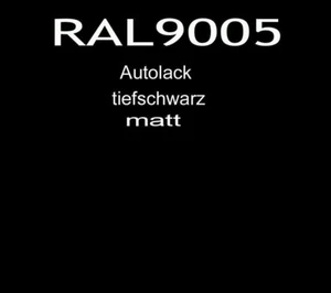 5,5 Liter-Set 2K Acryl Autolack RAL 9005 schwarz matt Autolack mit Härter E0048M - Bild 1 von 1