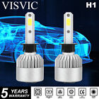 VISVIC 2pcs H1 LED Headlight High Beam Bulbs Conversion Kit High Bright 6000K 