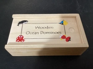 House of Marbles "Wooden Ocean Domino's" in wooden box Games - Picture 1 of 4