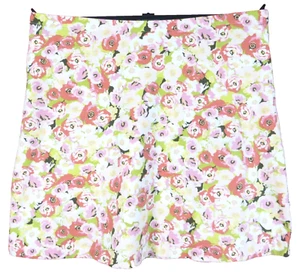 SK16496- NEW J JILL Women's Stretch Cotton A-Line Skirt Floral Multi Size PL - Picture 1 of 7