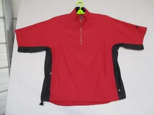 Adidas Mens Clima Shell 1/4 Zip Sweatshirt Jacket Mock Neck Short Sleeve Size M - Picture 1 of 11