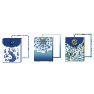 Punch Studio E5 3.75"Wx 5''H 75pg Peacock Jeweled Brooch Notepad - Choose Design - Picture 1 of 2