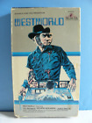 Vtg. WESTWORLD (1973) VHS Big Box MGM Home Video(1983) YUL BRENNER-SCI/FI HORROR