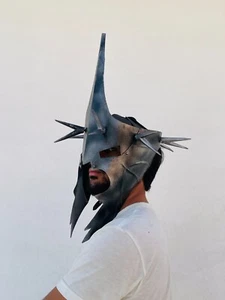 Hexenkönig Helm | Herr der Nazgul Rüstung | König von Angmar Halloween Erwachsene - Bild 1 von 10