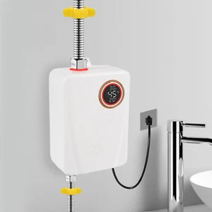 3KW Electric Tankless Water Heater Instant Hot Shower Kitchen Heater LED Display - Picture 1 of 19
