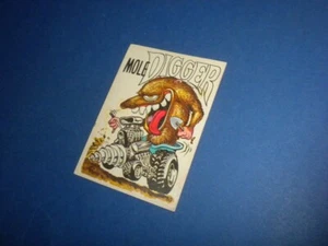 ODD RODS Donruss sticker #60 Odder/Fantastic 1969-1973 MOLE DIGGER - Picture 1 of 5