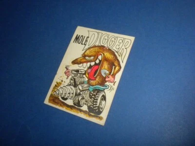 ODD RODS Donruss sticker #60 Odder/Fantastic 1969-1973 MOLE DIGGER - Image 1 of 4