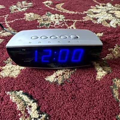 Equity by La Crosse Alarm Clock 75903 0.9" Blue LED Digital Desktop - Image 1 of 4