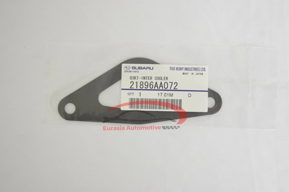 Подлинная прокладка интеркулера Subaru Impreza 2002-2006 годов выпуска 21896AA072 от оригинального производителя - Изображение 1 из 1
