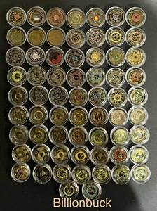 Australian 65 Coins $2 coin collection 2012 - 2024 Coloured in Coin Capsule - Picture 1 of 8