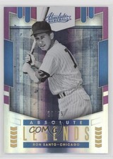 2020 Panini Absolute Absolute Legends Purple /25 Ron Santo #AL4 HOF