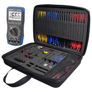 Multimeter Test Lead Kit Electrical Alligator Clip Test Probe Pen Tool Set 92PCS - Picture 1 of 25