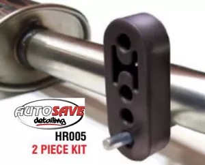 E-Tech Heavy Duty schwarze Gummi Auspuffhalterung 2 Stück HR005 - Bild 1 von 2