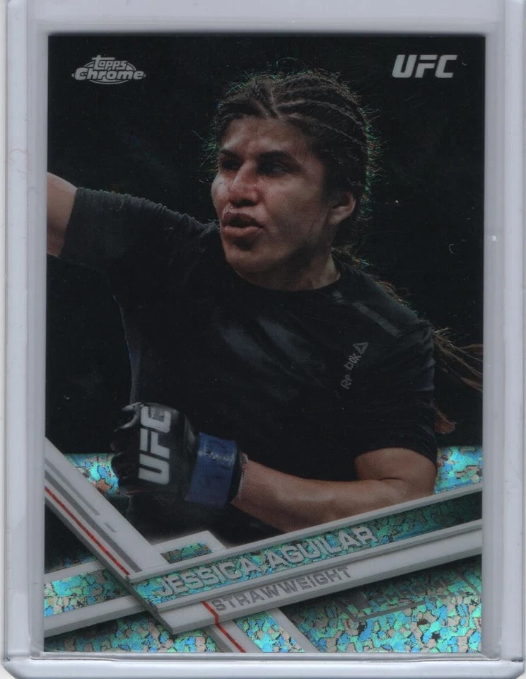2017 Topps Chrome UFC Diamond Refractor Hot Box #65 Jessica Aguilar - Image 1 of 1