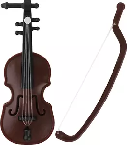 Weltweit kleinste Violine Mini Musikinstrumente kleine Violine mit Bogen Puppenhaus M - Bild 1 von 12