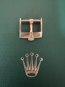 Rolex genuine 14mm 18K/750 solid gold buckle YG Ultrasonic Cleaning Agent - Picture 1 of 7