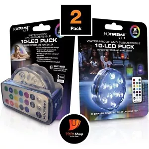Luz LED Puck Impermeable Xtreme, 15 Ajustes de Color (Paquete de 2) - Imagen 1 de 6