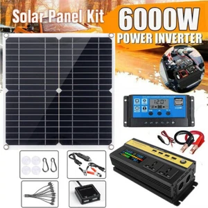 Kit de paneles solares de 6000 W generador completo de energía solar 100A sistema de red doméstica 220V - Imagen 1 de 18