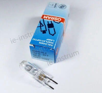 Osram 64640 HLX 24V150W G6.35 optics instrument lamp projector shadowless light - Image 1 of 3