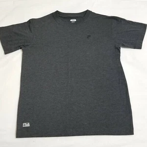 Boys Fila Sport Tshirt Size M 10-12 Dark Gray Charcoal Crew Neck S/S  - Picture 1 of 5