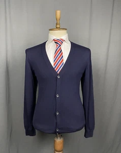 Louis Vuitton Men's Blue Wool Cardigan Sweater Size M - Picture 1 of 11