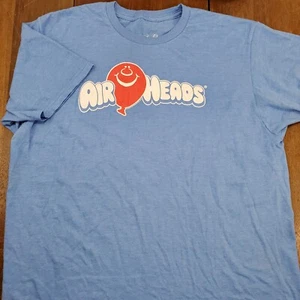 Tee Luv Airheads Candy Mens Large Blue Short Sleeve T-Shirt - Picture 1 of 9