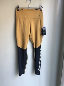 NWT! Nike One Womens 7/8 Training Tights (Wheat/Black) Size: S - Picture 1 of 14