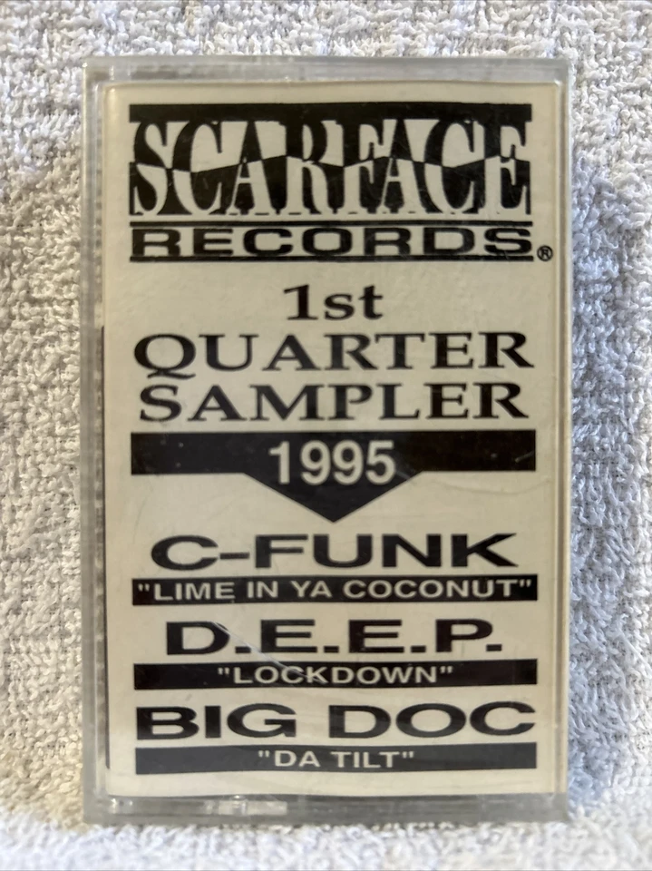 Scarface Records 1st Quarter Sampler 1995 CASSETTE C-Funk D.E.E.P. Big Doc NEW! - Image 1 of 2