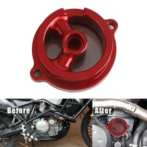 Engine Oil Filter Clear Cover Cap For Kawasaki KLR650 87-22 Motorcycle Parts New - Picture 1 of 9