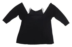 Boohoo Women's Black Camisole Blouse Size 18 - Picture 1 of 12