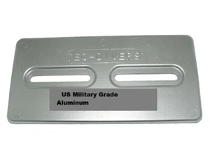 TEC-DIVERS DP1 HULL PLATE ALUMINUM 12" X 6" X 1/2" MILITARY GRADE FRESH WATER - Bild 1 von 1
