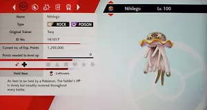 ✨Shiny✨ Ultra Worm Hole Nihilego For Pokémon Sword & Shield - Picture 1 of 4