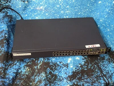 Good Used DELL PowerConnect 3424 - 24 Port Managed Ethernet Switch 10/100 24Port - Image 1 of 4