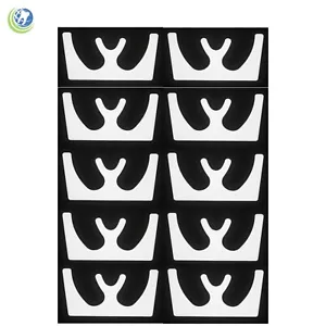 10 X DENTAL OCCLUSAL MAXILLARY CASTING FOX PLANE PLATE WHITE AUTOCLAVABLE - Picture 1 of 10