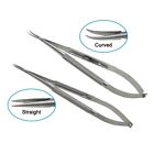 1pcs Castroviejo Needle Holders with Lock Needle Holding Pliers Straight Curved